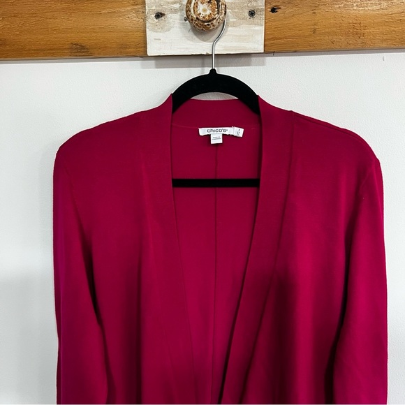 Chico’s Spun Rayon Hanky Hem Cardigan Sweater - Picture 3 of 11